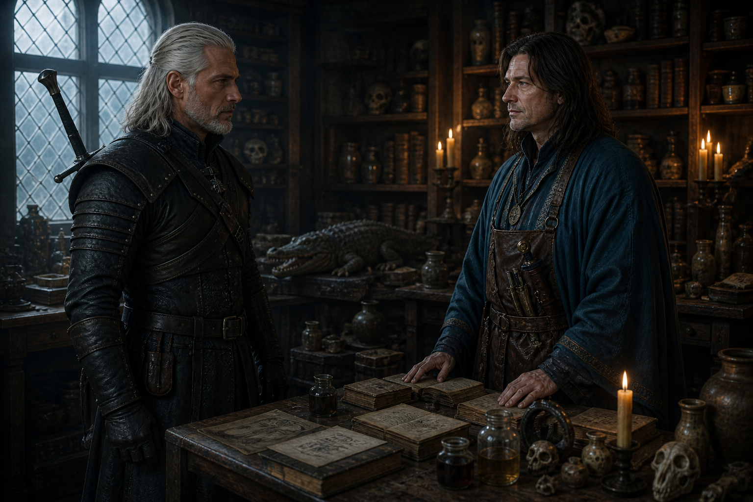 Geralt odwiedza pracownię Istredda