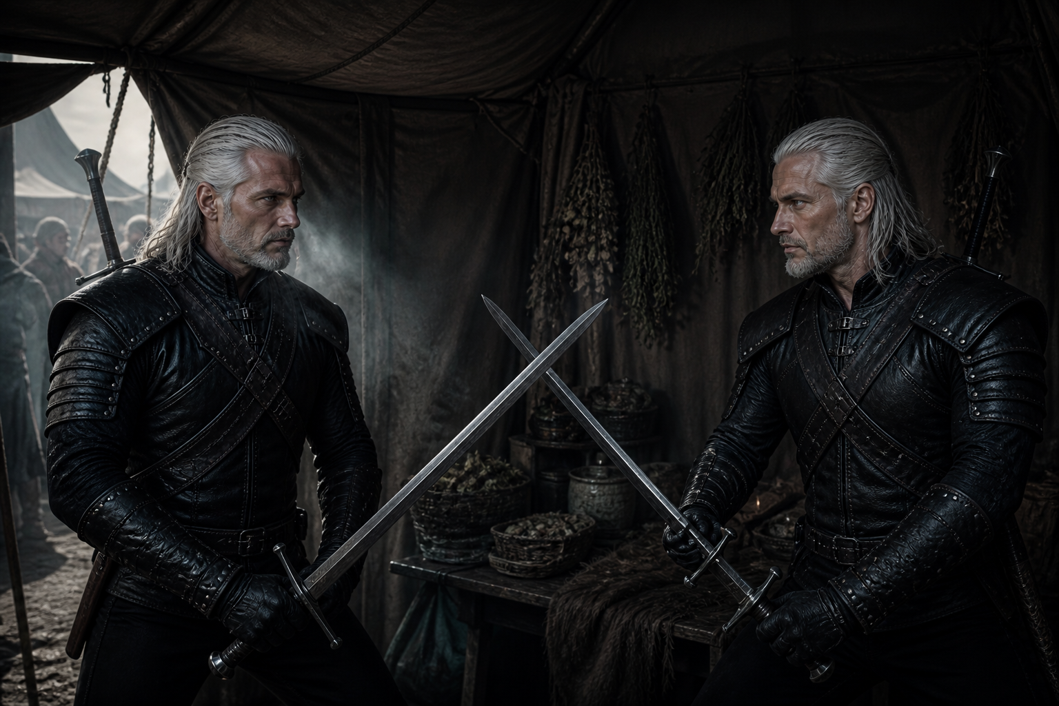 Geralt mierzy się z własnym odbiciem