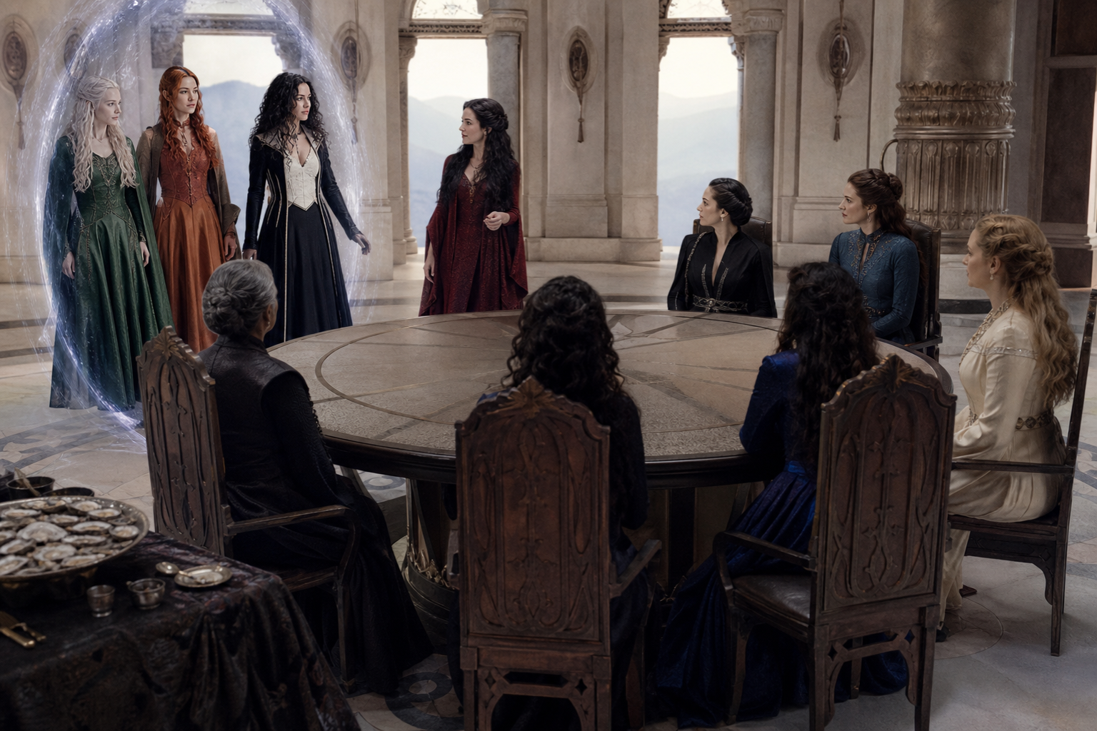 Francesca, Ida i Yennefer dołączają do czarodziejek zebranych w Montecalvo.